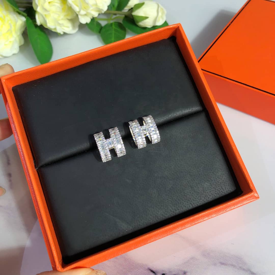 Fake H**me5 Logo Earring
