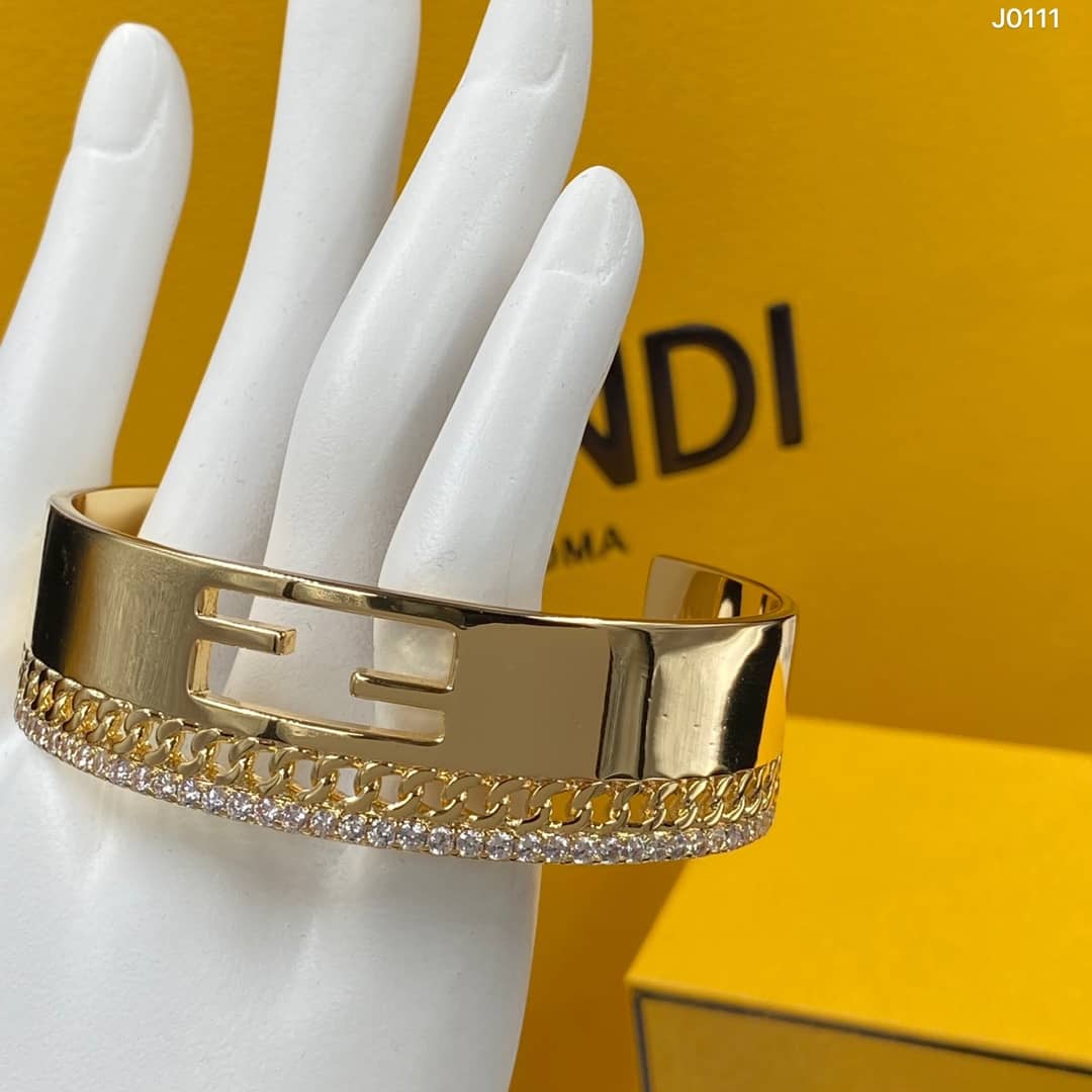 Fake F**di Logo Bracelet
