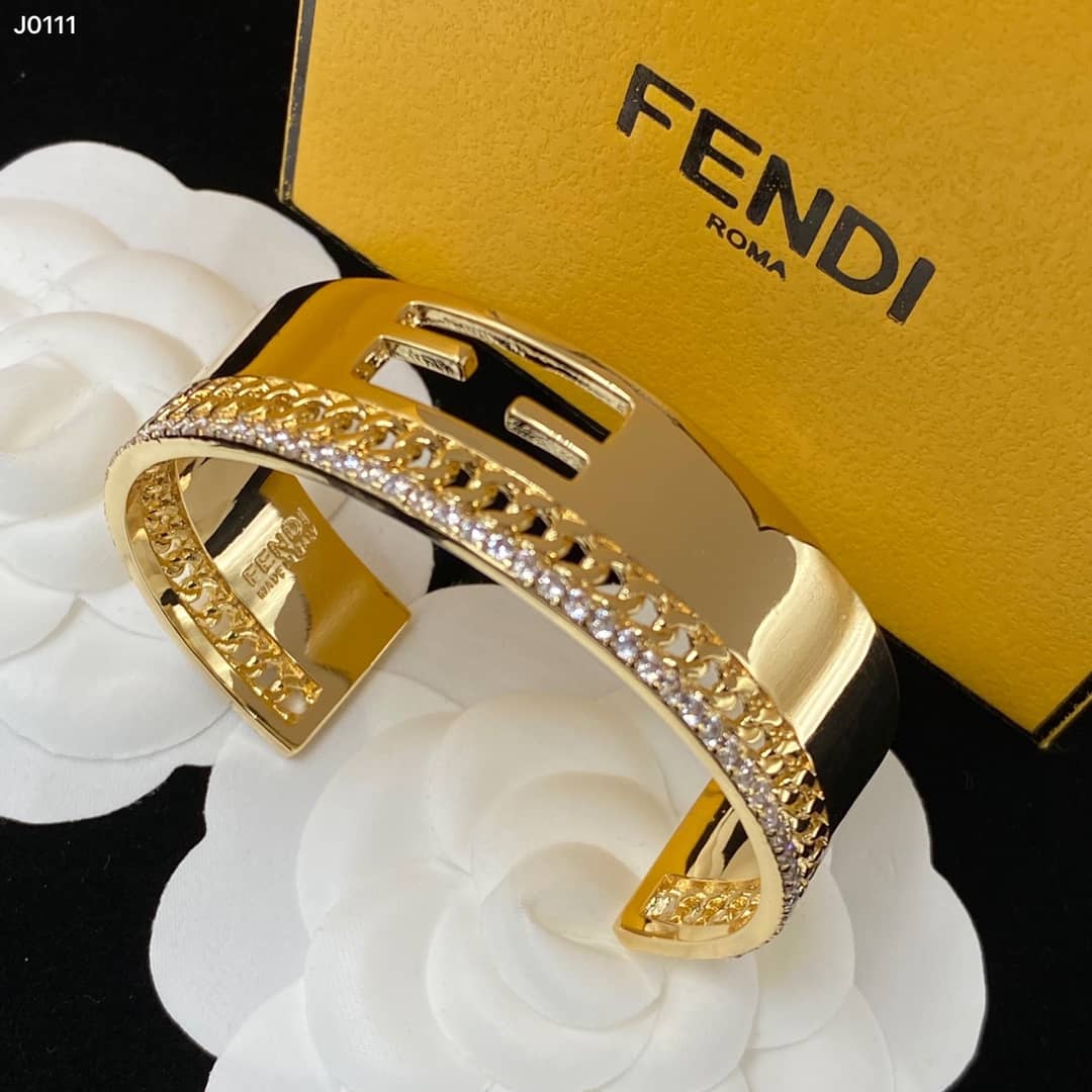 Fake F**di Logo Bracelet