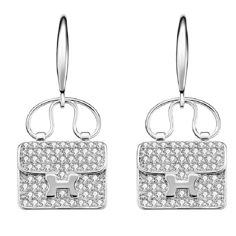 Knockoff H**me5 Logo Earring