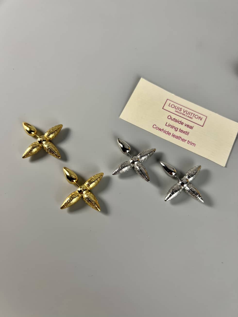 LV Hoop Earrings Dupe Logo AAA+