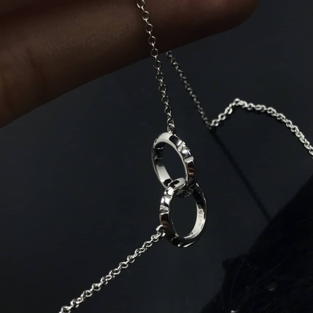 Fake T*f*ny Logo Necklace