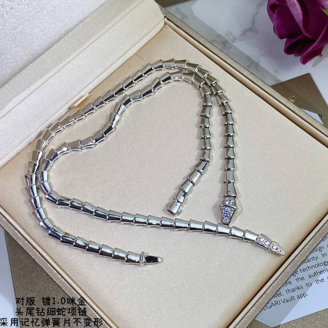 Fake Bv1g*ai Logo Necklace