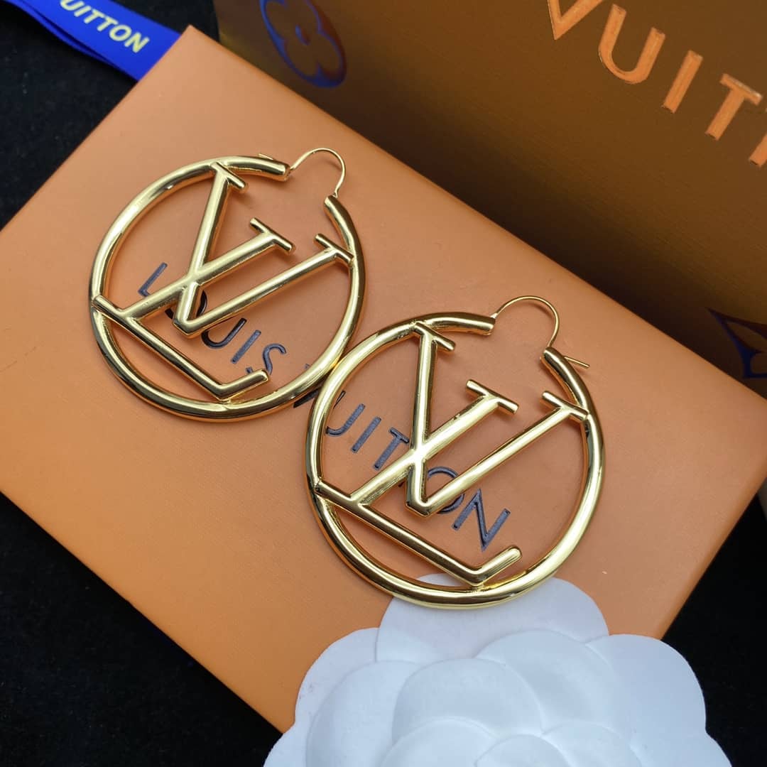 Knockoff L0vis Vvtt0n Logo Earring