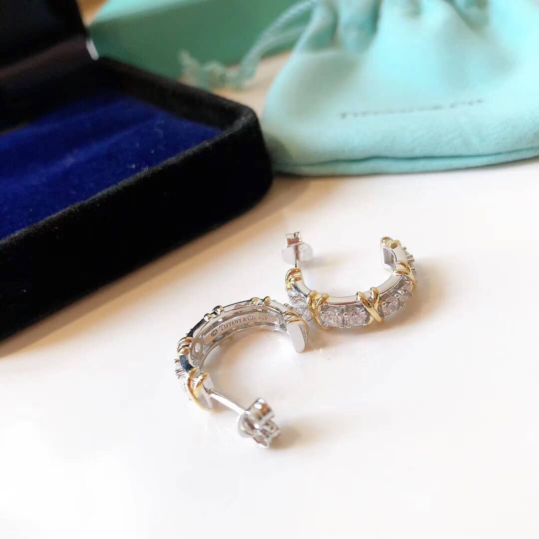 Knockoff T*f*ny Logo Earring