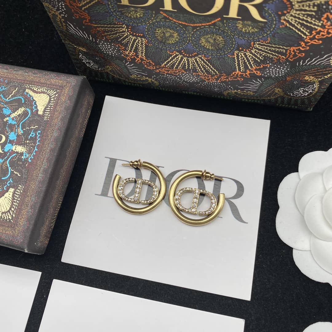 Knockoff Chr1st1an D10r Logo Earring