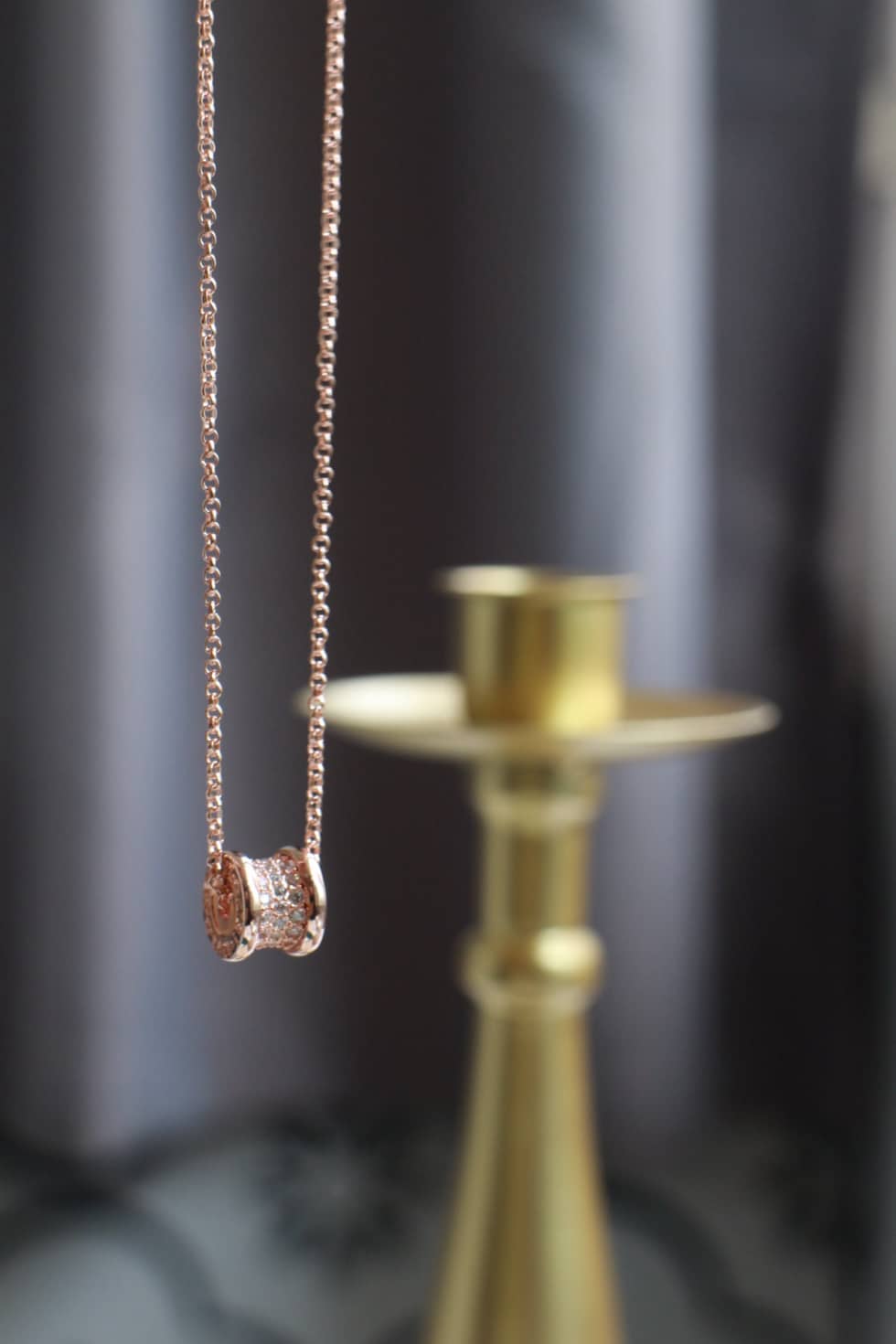 Knockoff Bv1g*ai Logo Necklace