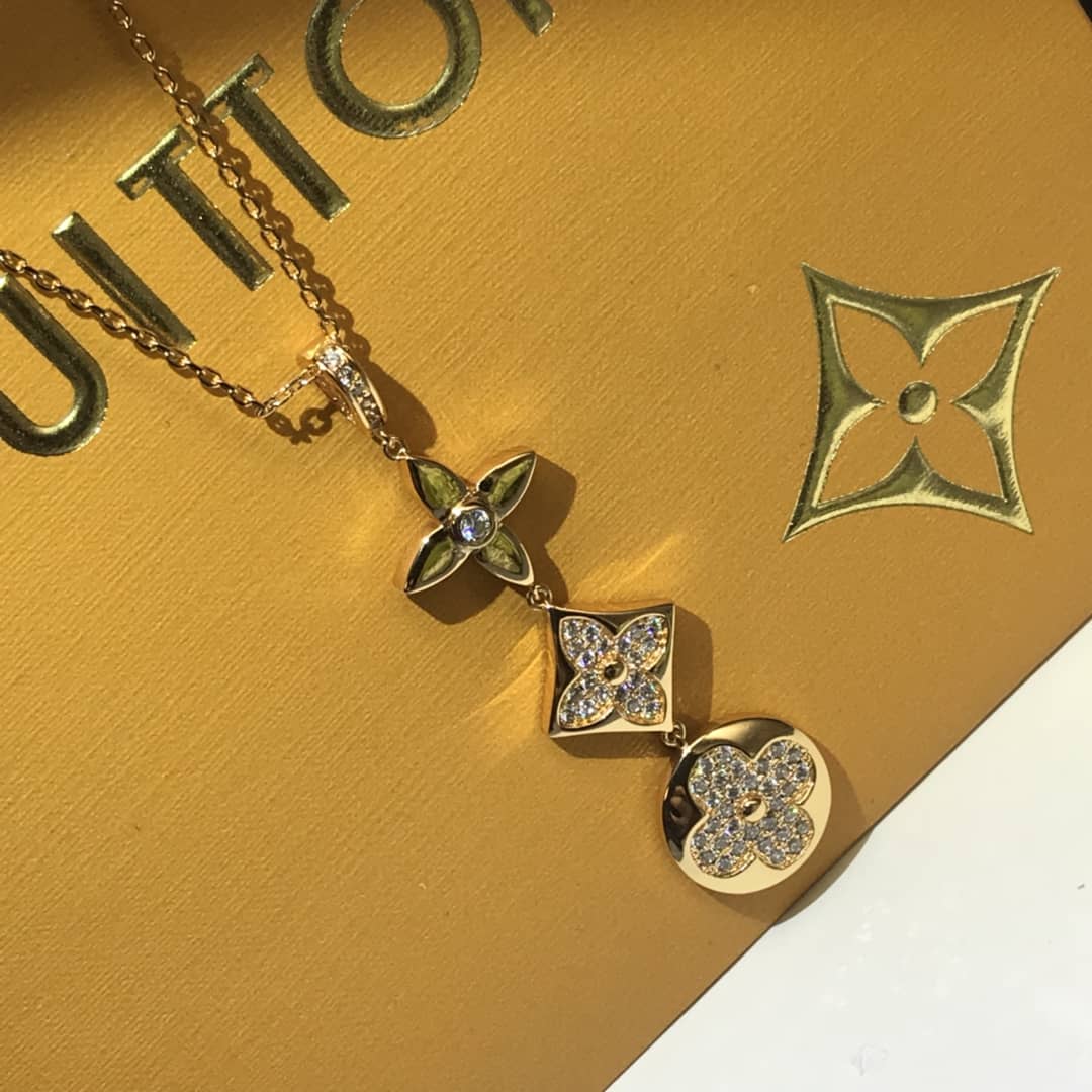 Knockoff L0vis Vvtt0n Logo Necklace