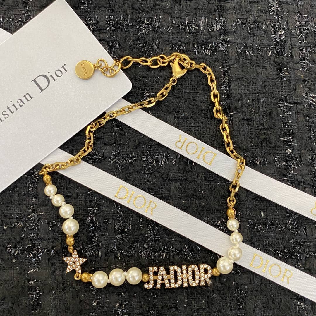 Wholesale Chr1st1an D10r Logo Necklace