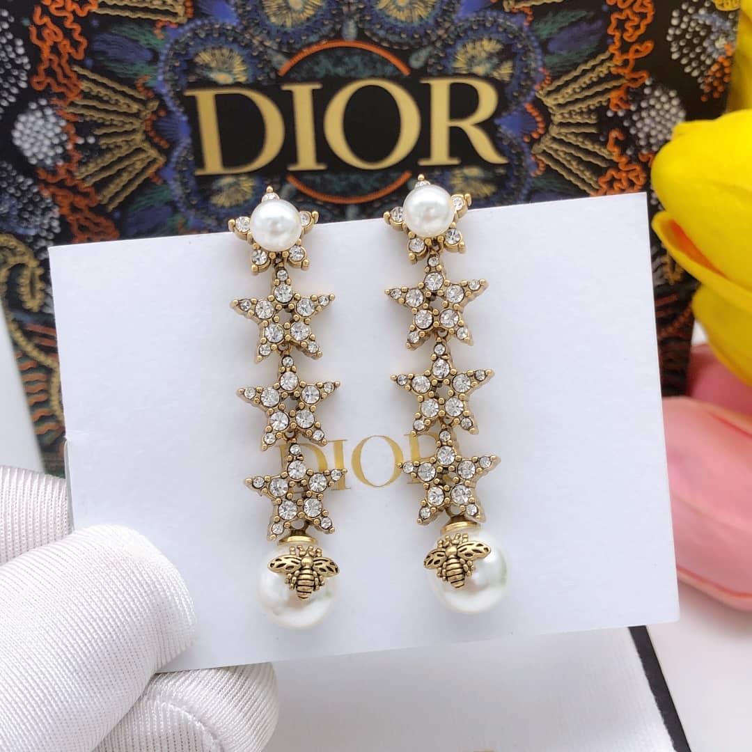 Knockoff Chr1st1an D10r Logo Earring