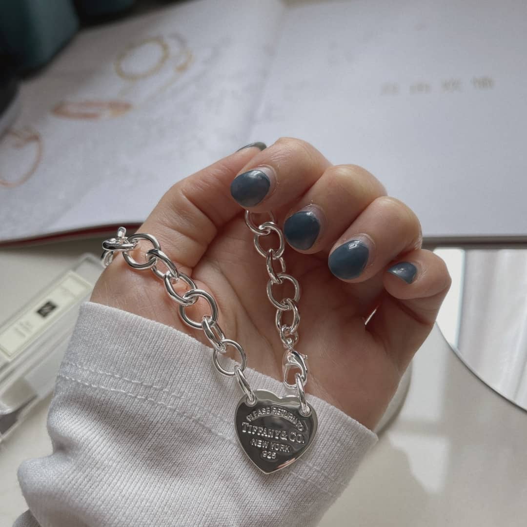 Fake T*f*ny Logo Necklace