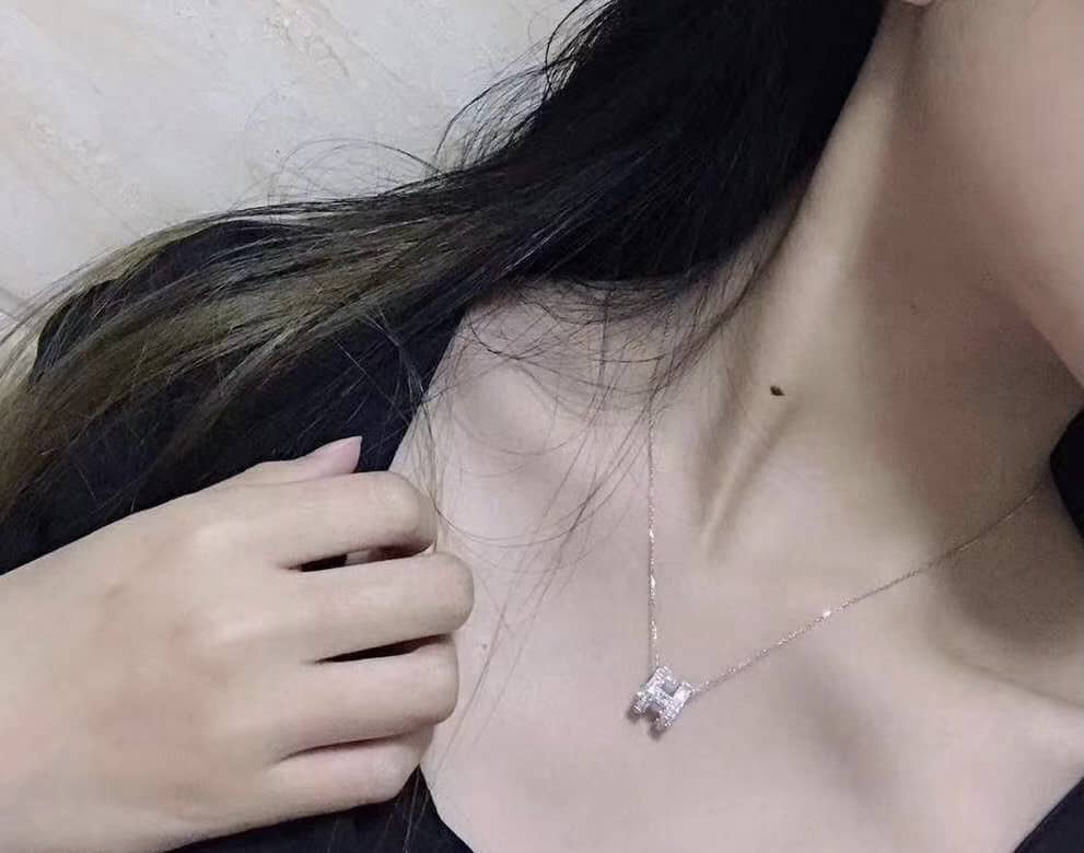 Knockoff H**me5 Logo Necklace