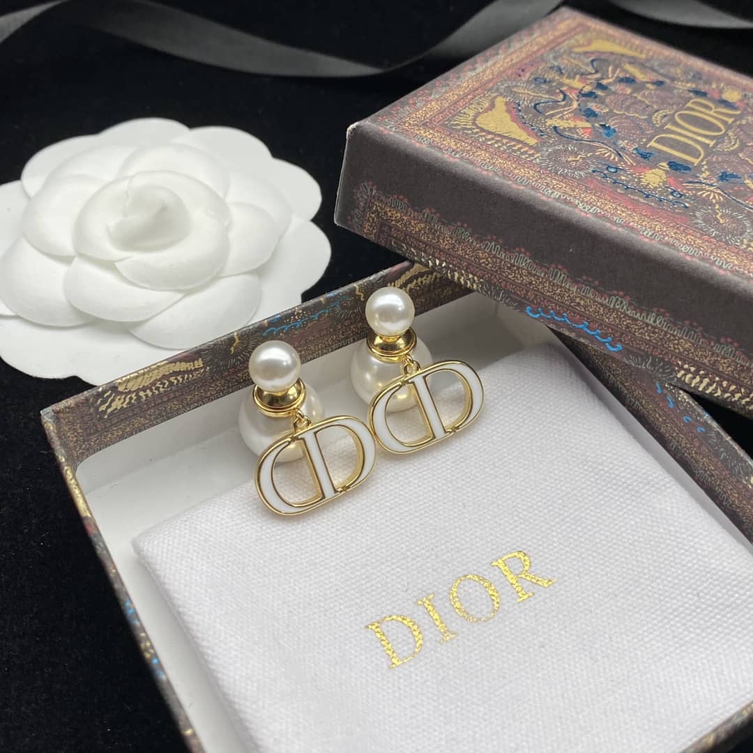 Wholesale Chr1st1an D10r Logo Earring