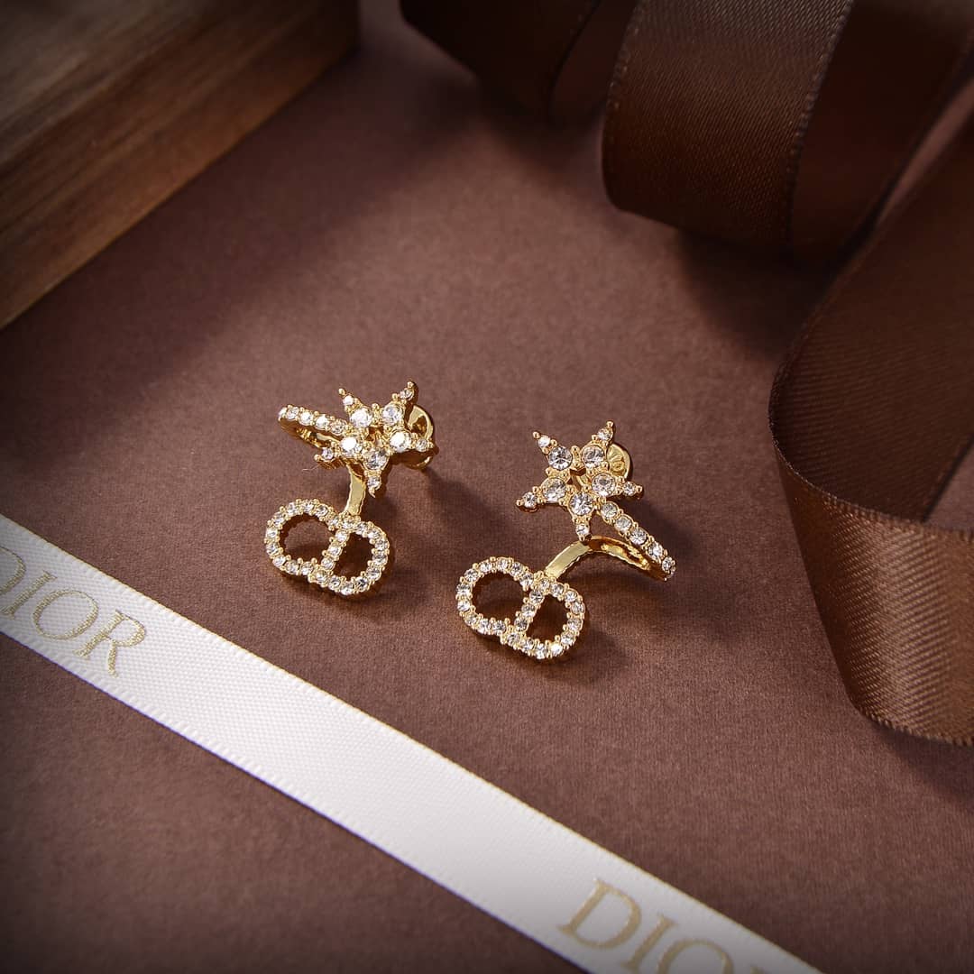 Knockoff Chr1st1an D10r Logo Earring