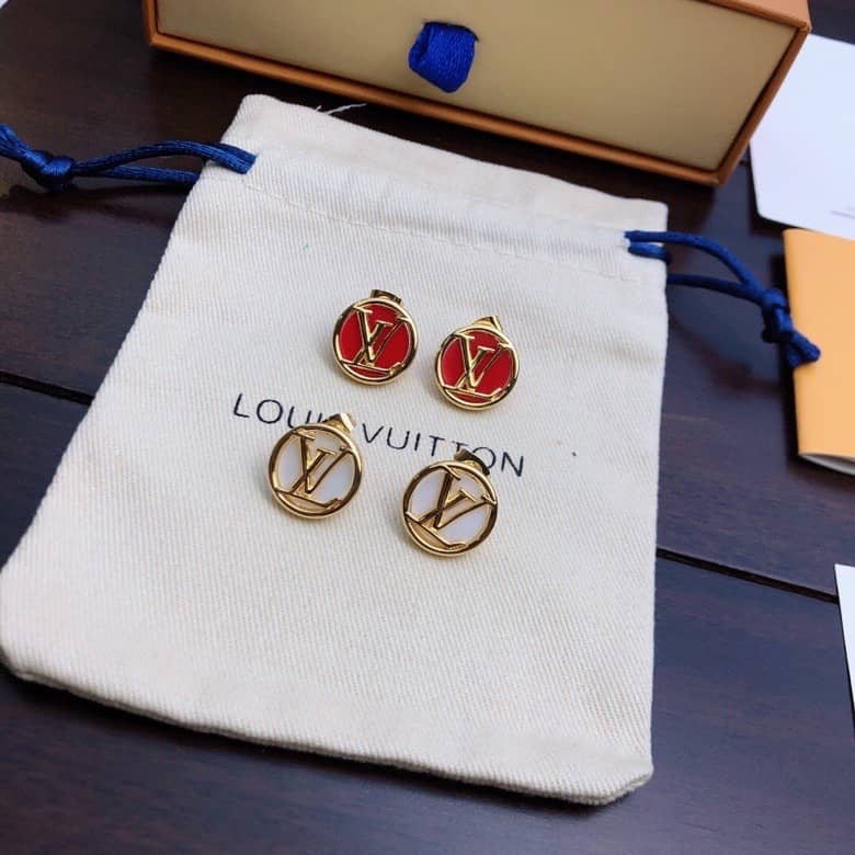 LV Hoop Earrings Dupe Logo AAA+