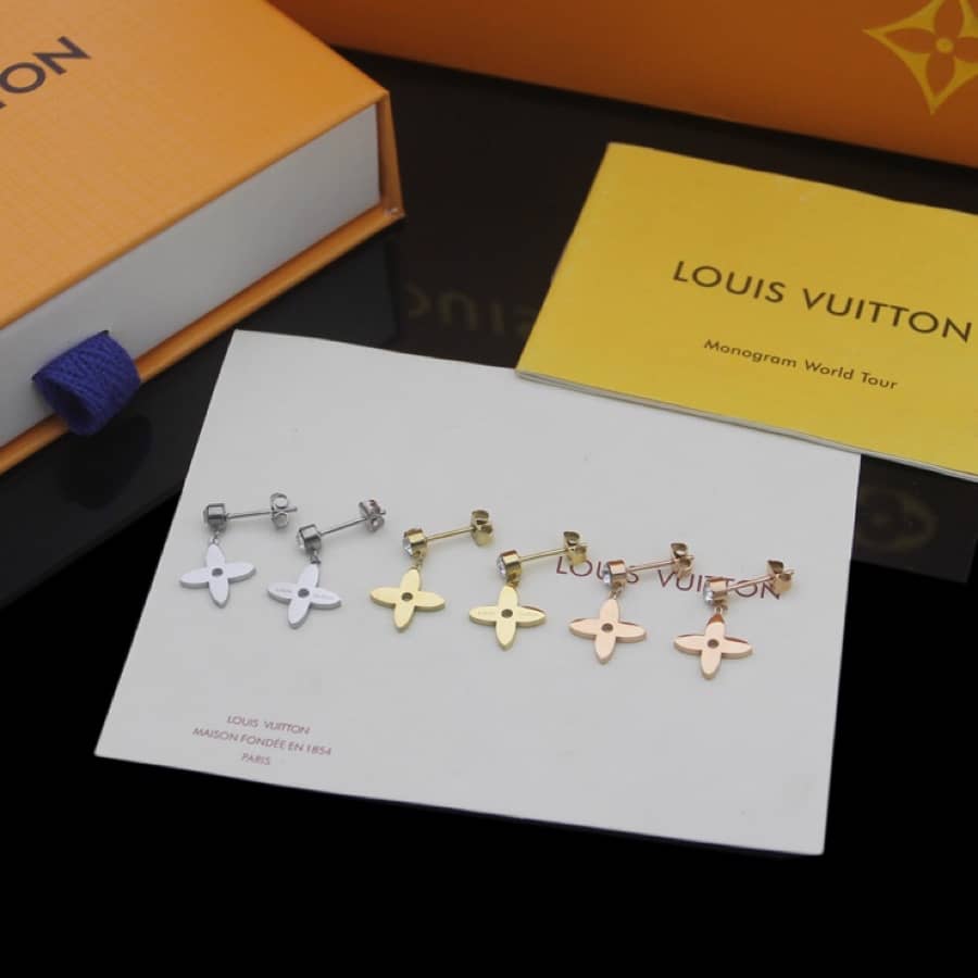 LV Hoop Earrings Dupe Logo AAA+