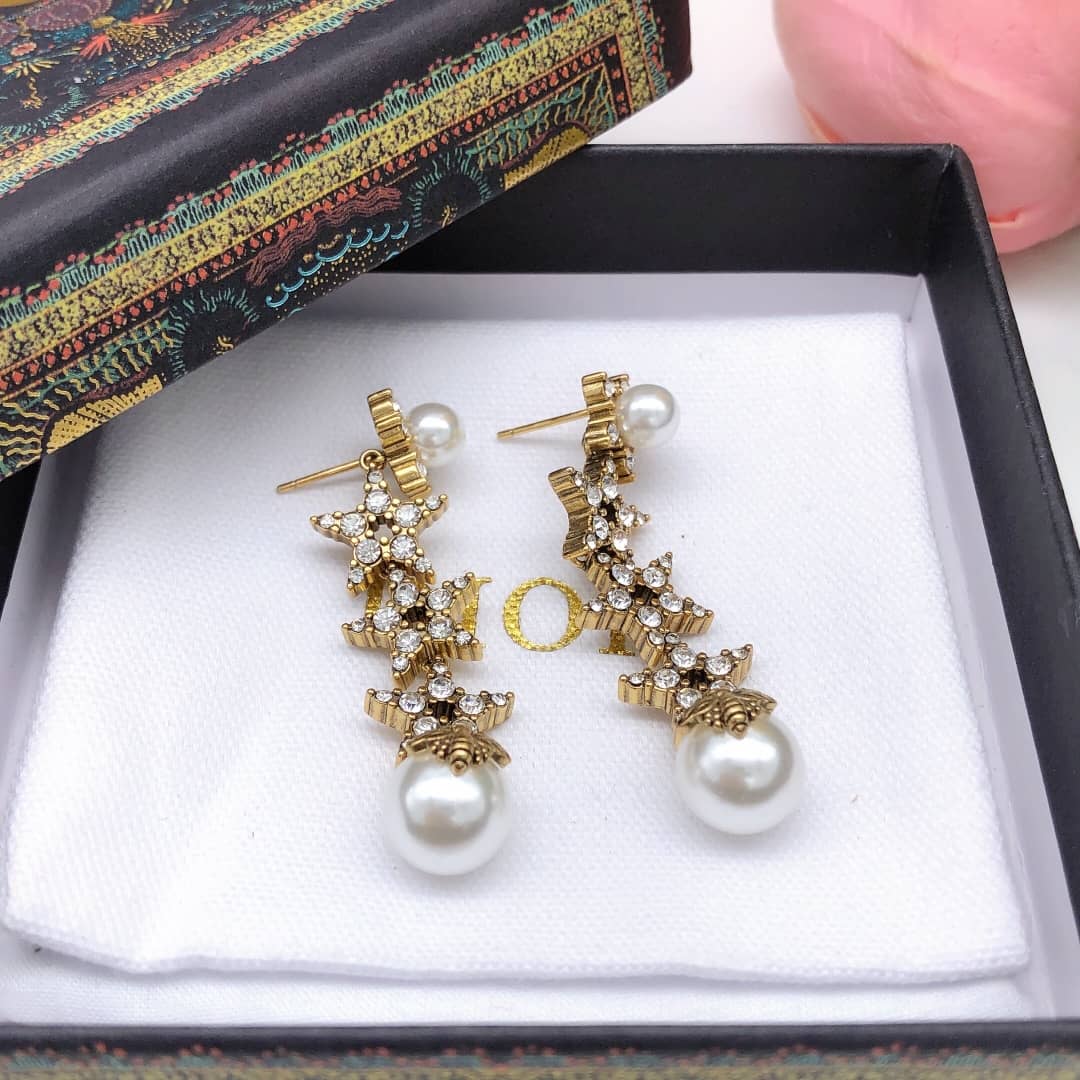 Knockoff Chr1st1an D10r Logo Earring