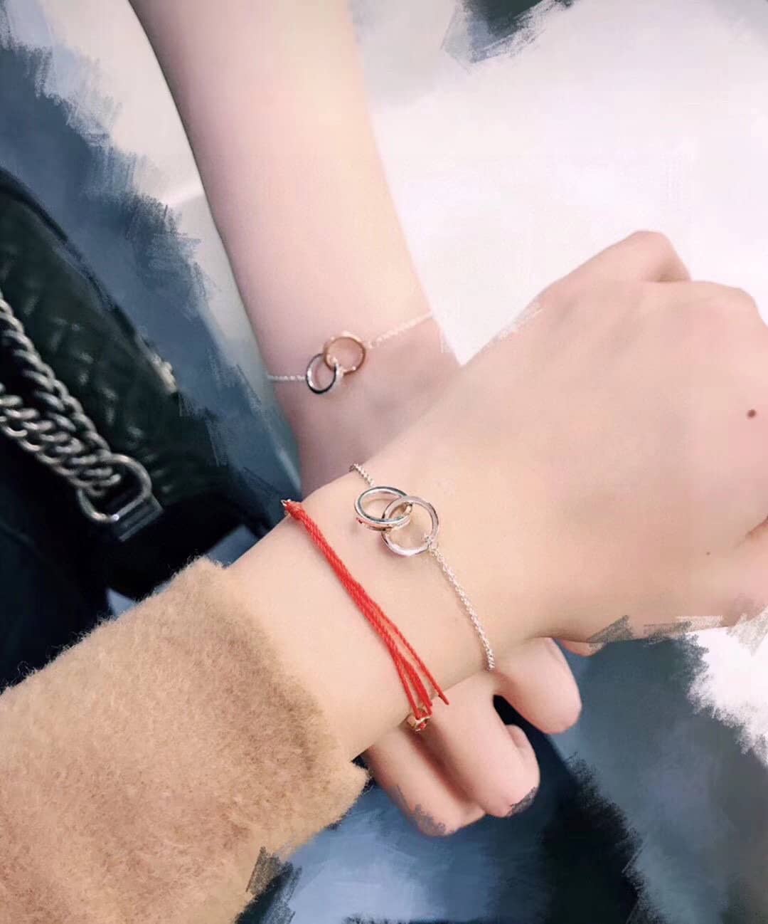Fake T*f*ny Logo Bracelet