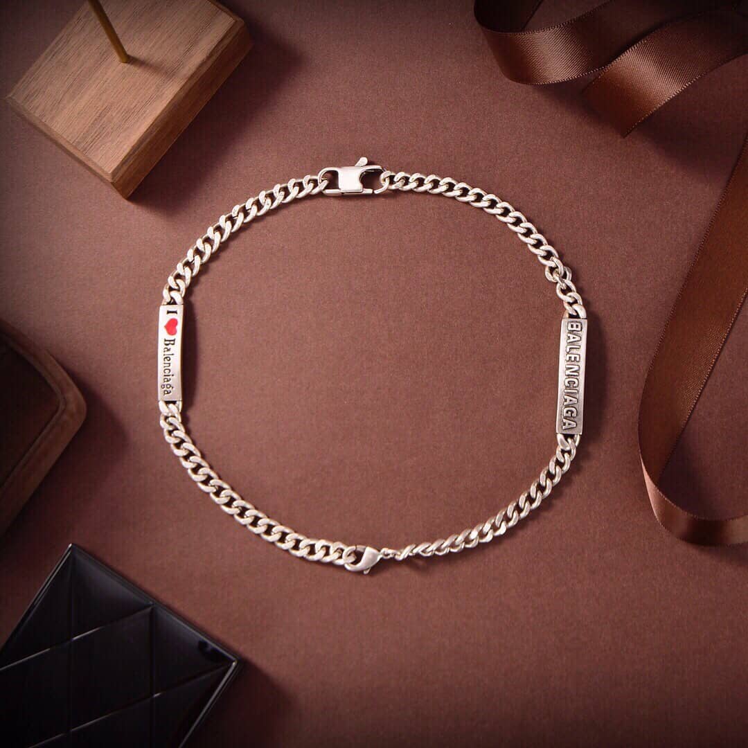 Wholesale Ba1en*iaga Logo Necklace