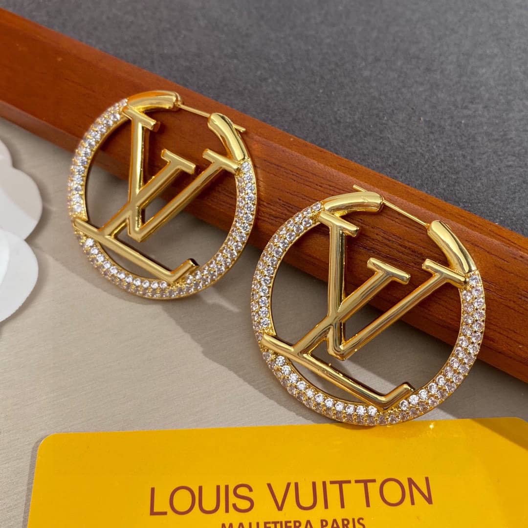 Knockoff L0vis Vvtt0n Logo Earring