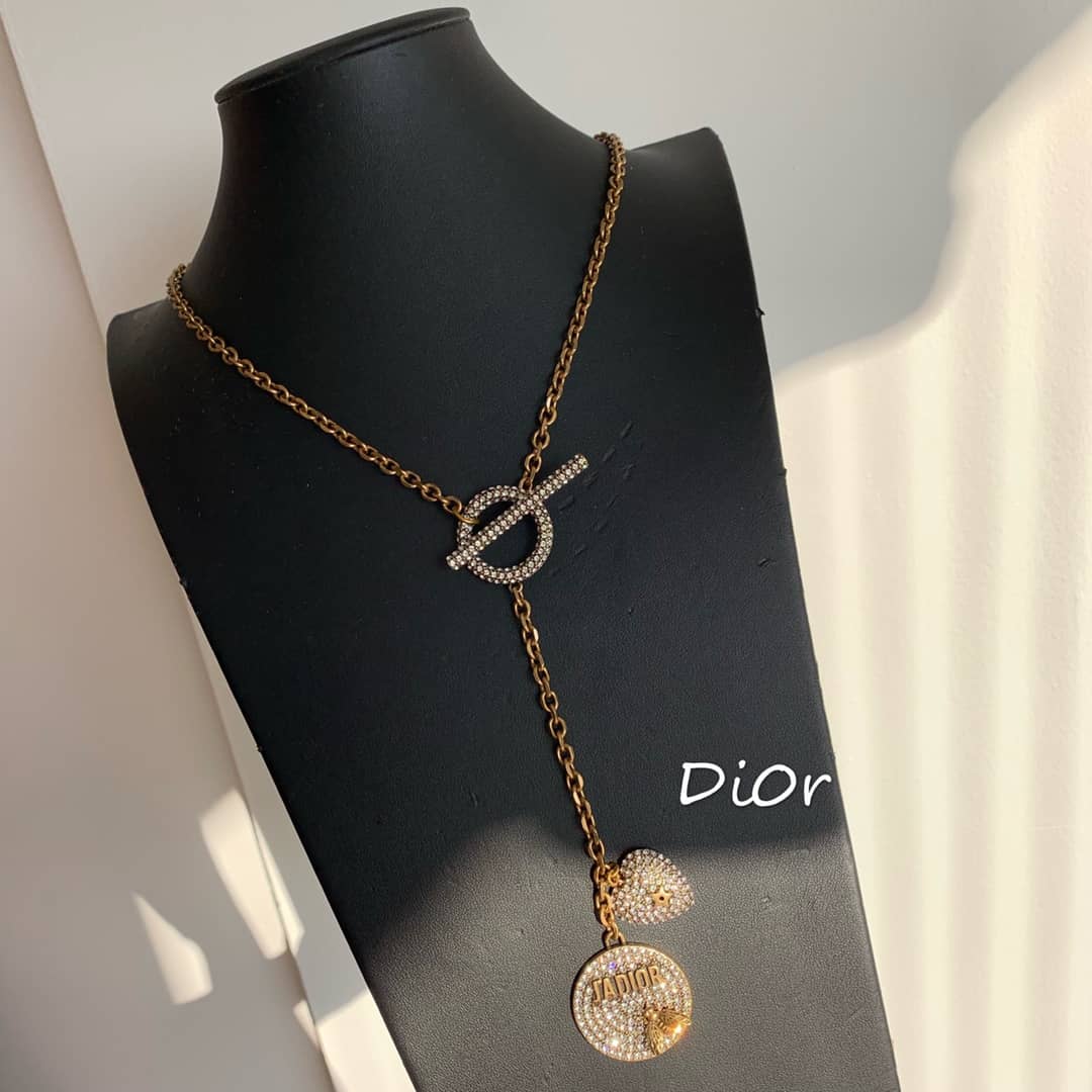 Wholesale Chr1st1an D10r Logo Necklace