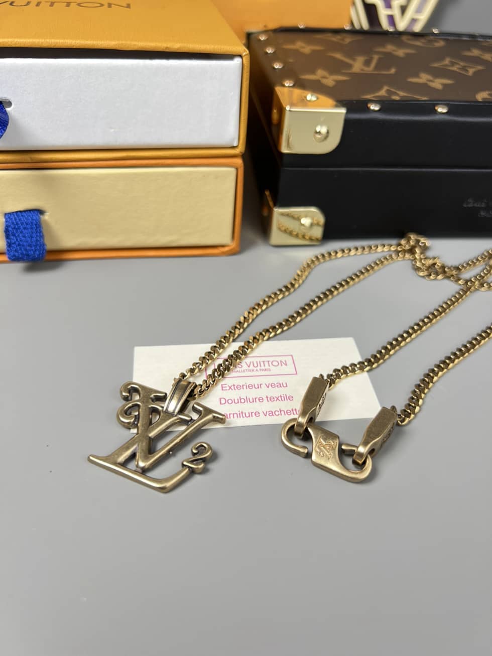 Wholesale L0vis Vvtt0n Logo Necklace