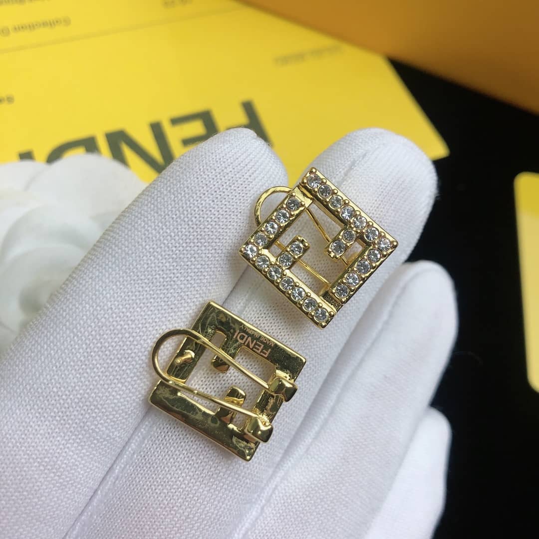 Fake F**di Logo Earring