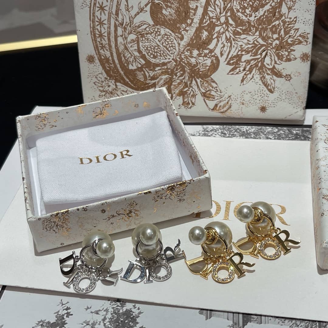 Wholesale Chr1st1an D10r Logo Earring