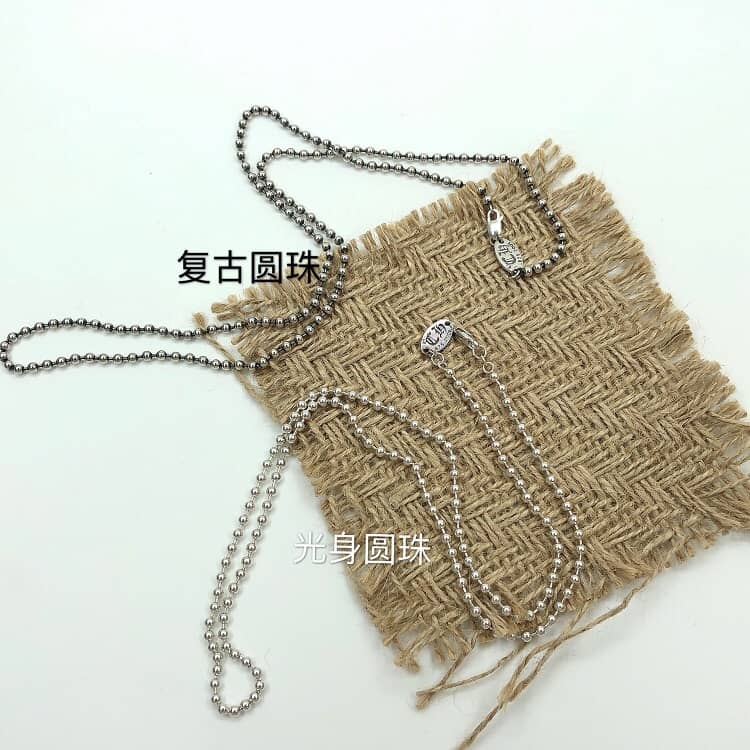 Knockoff Ch*0me He**ts Logo Necklace