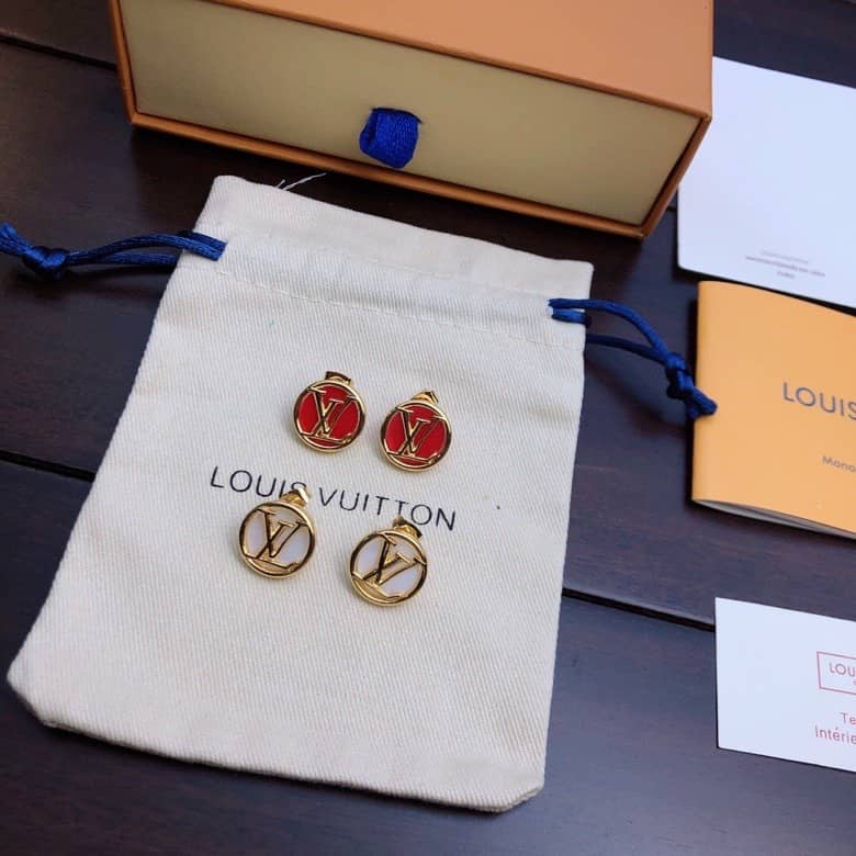 LV Hoop Earrings Dupe Logo AAA+