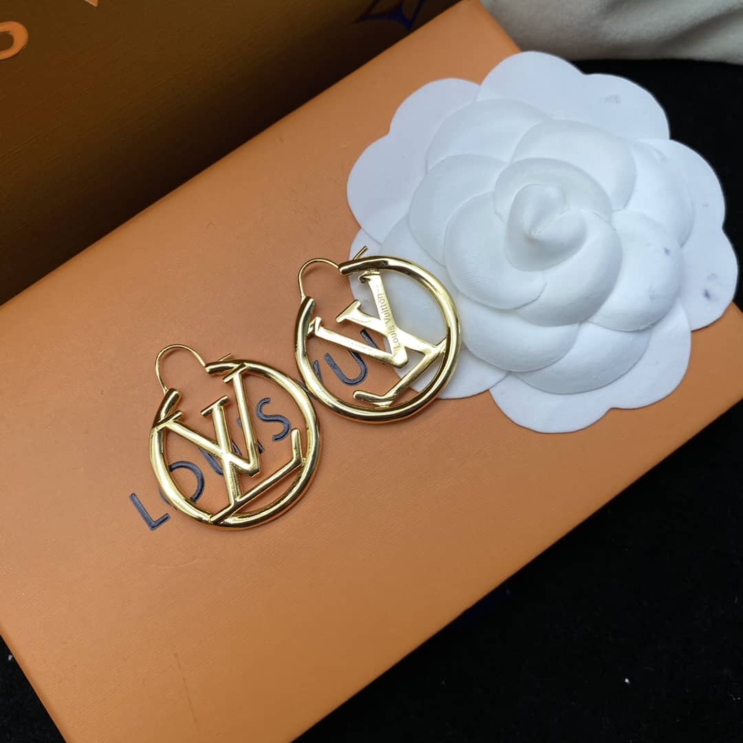 Knockoff L0vis Vvtt0n Logo Earring