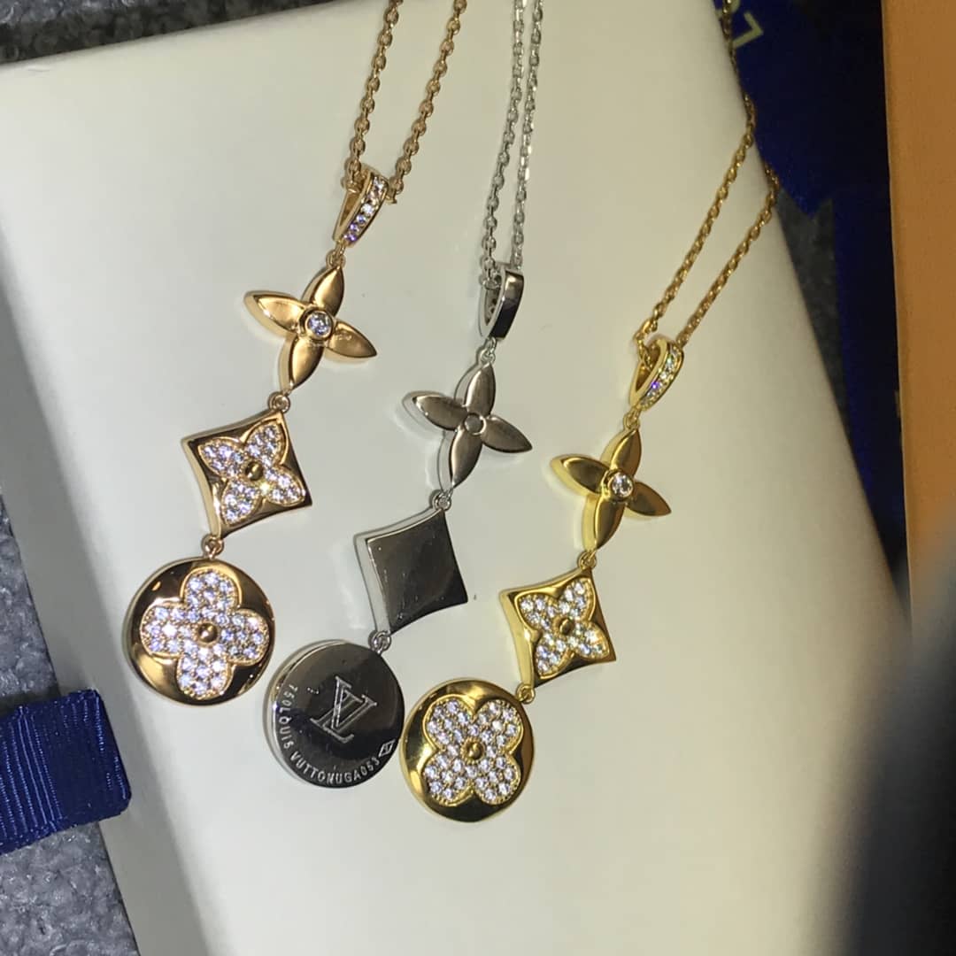 Knockoff L0vis Vvtt0n Logo Necklace