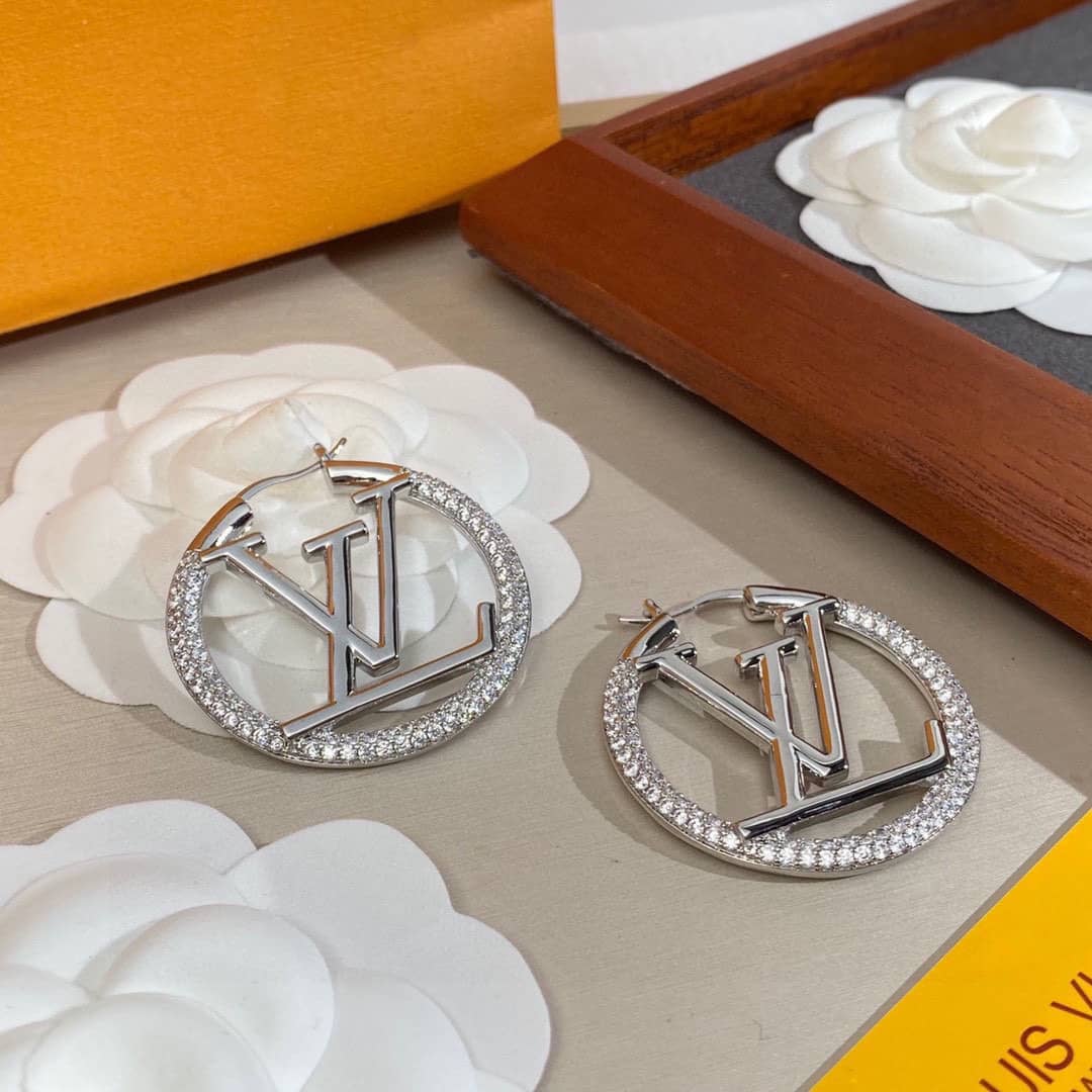 Knockoff L0vis Vvtt0n Logo Earring