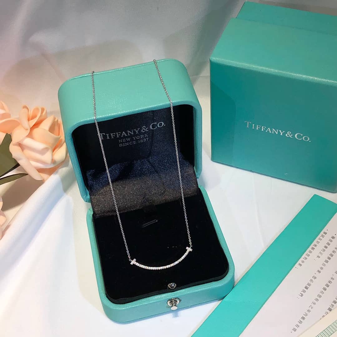 Fake T*f*ny Logo Necklace