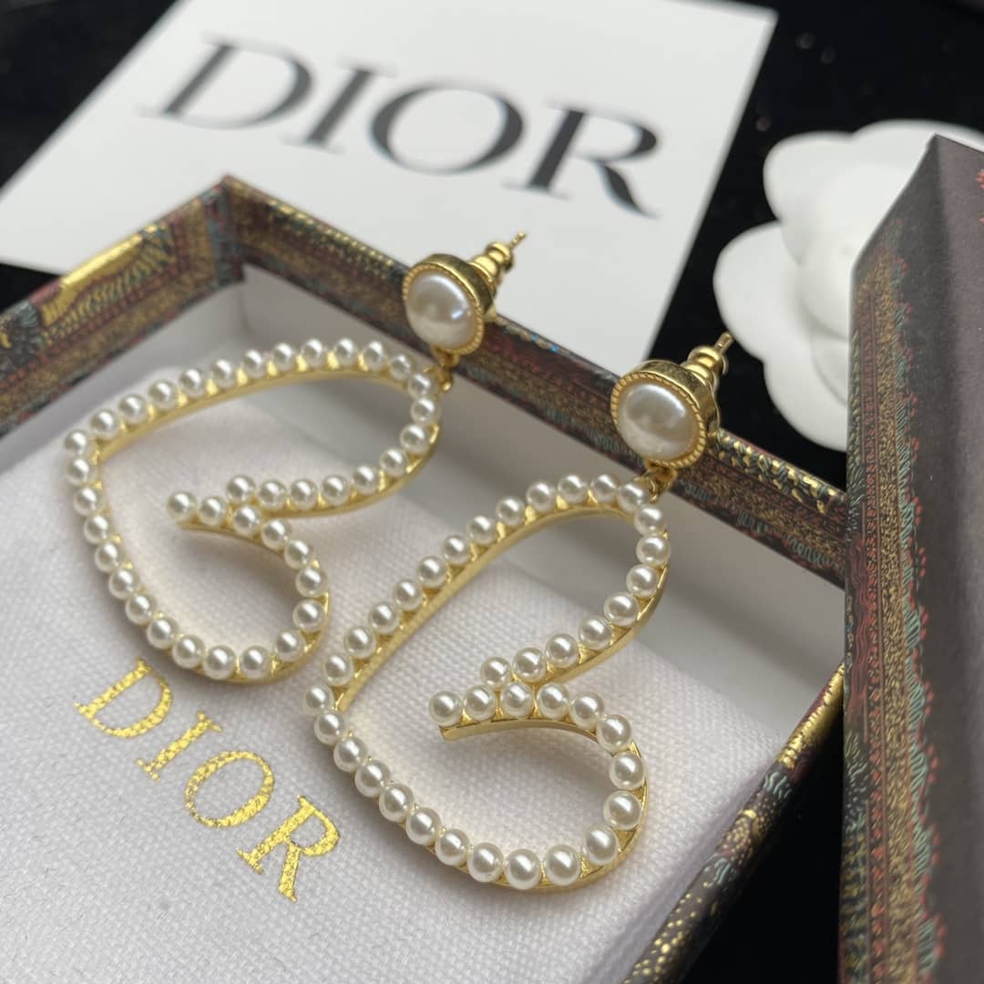 Wholesale Chr1st1an D10r Logo Earring