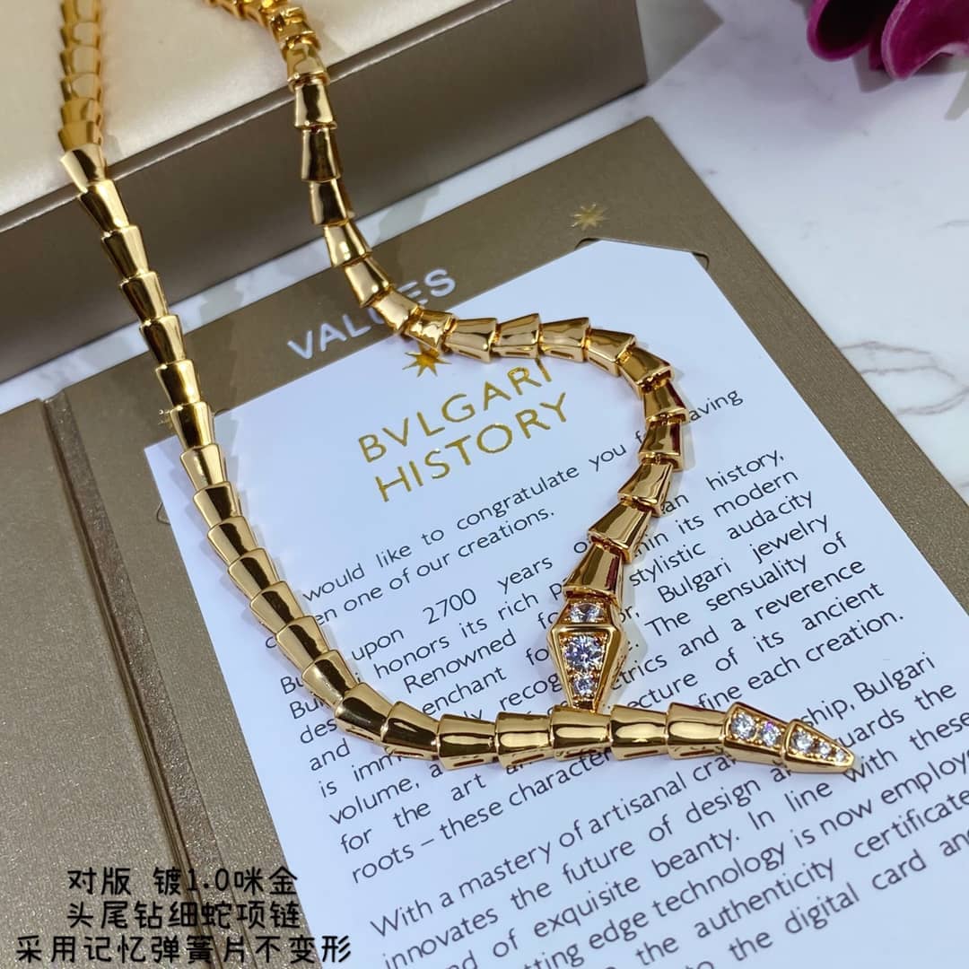 Fake Bv1g*ai Logo Necklace