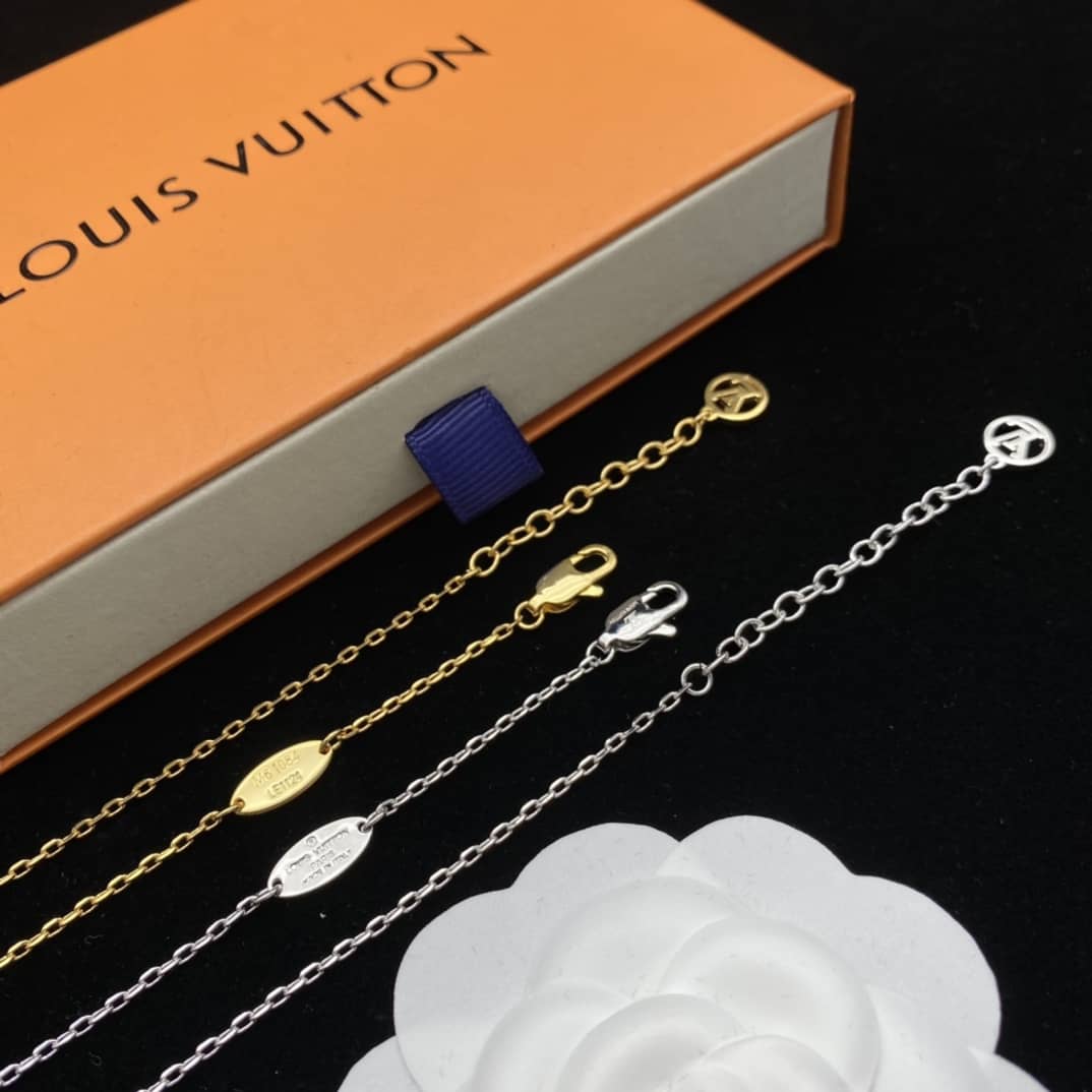 Knockoff L0vis Vvtt0n Logo Necklace