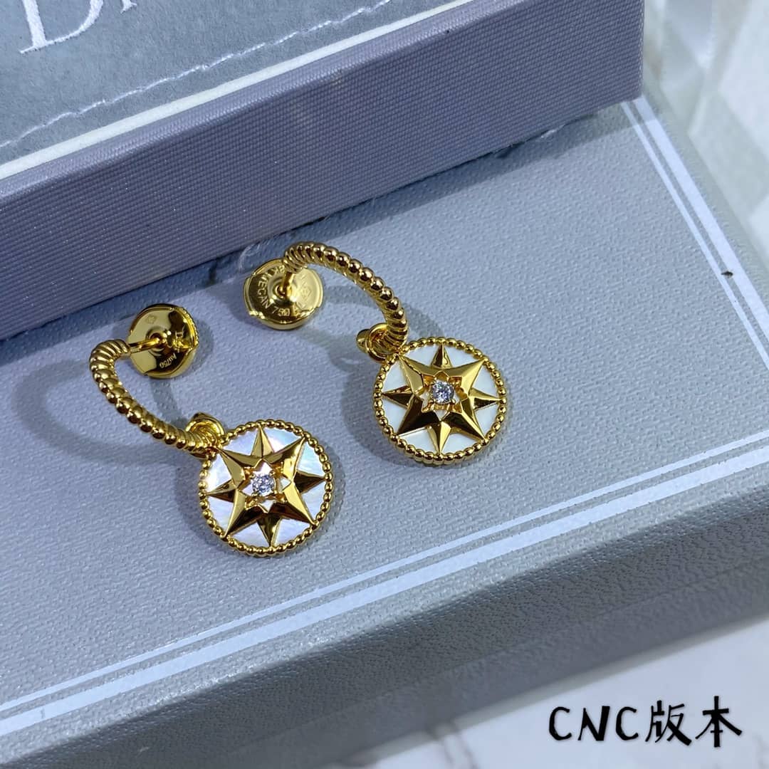 Knockoff Chr1st1an D10r Logo Earring