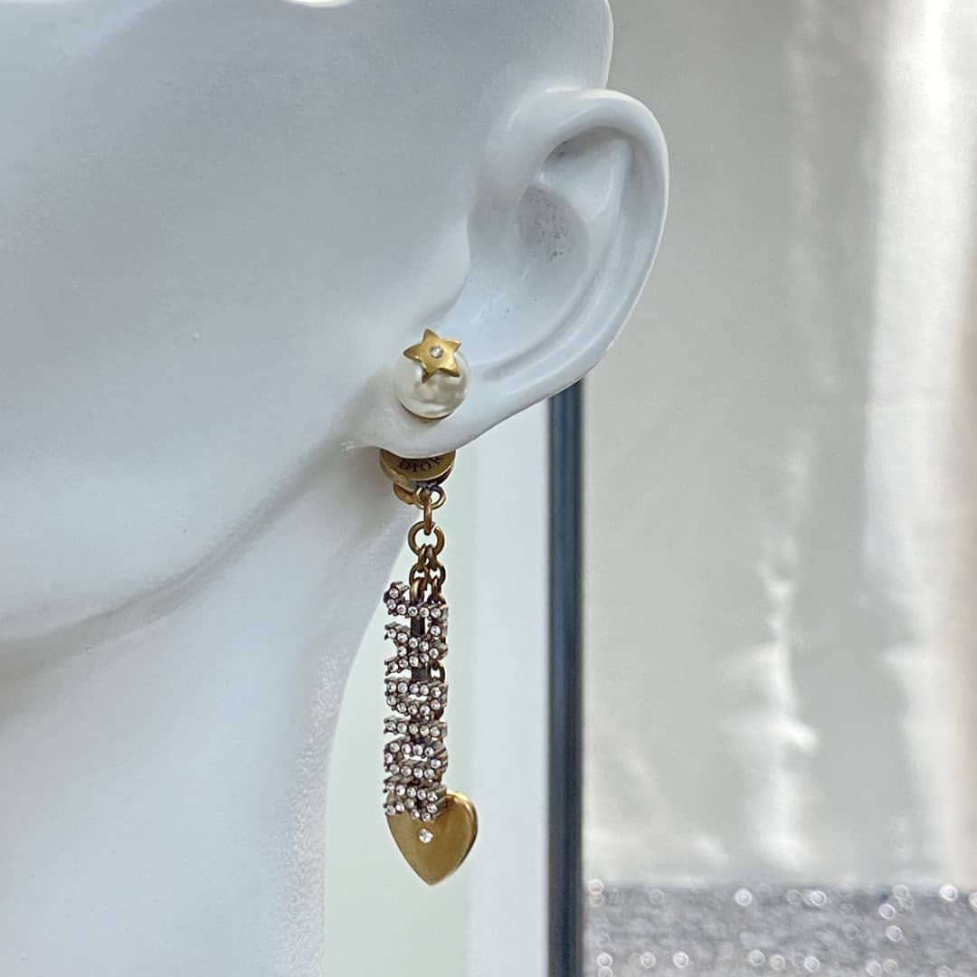 Wholesale Chr1st1an D10r Logo Earring