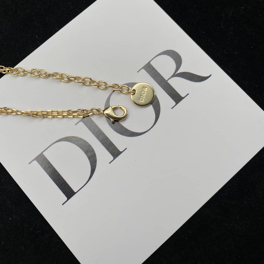 Knockoff Chr1st1an D10r Logo Necklace