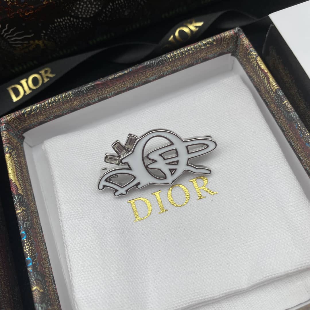 Knockoff Chr1st1an D10r Logo Brooch