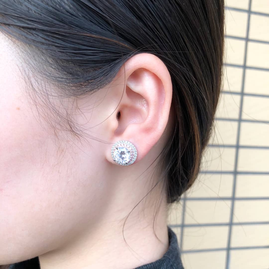 Fake T*f*ny Logo Earring