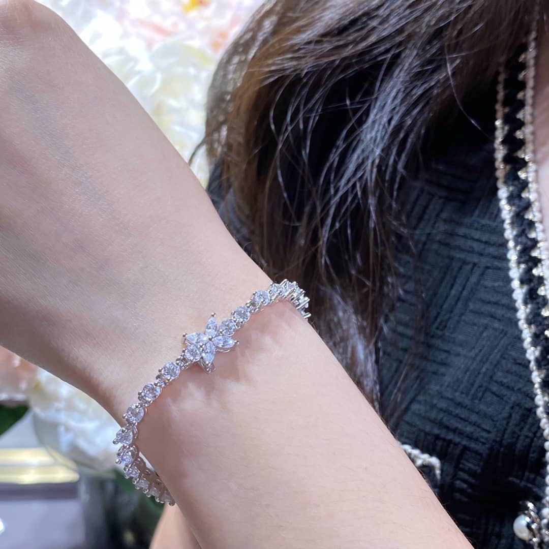 Fake T*f*ny Logo Bracelet