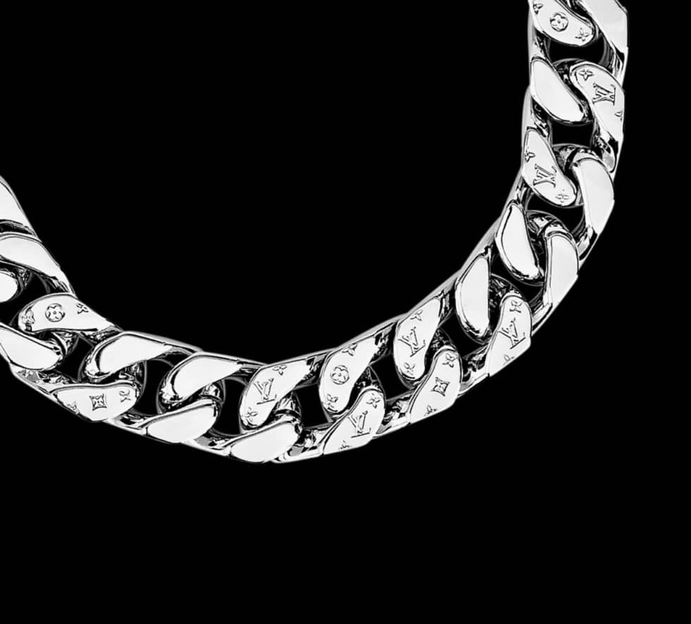 Fake L0vis Vvtt0n Logo Necklace