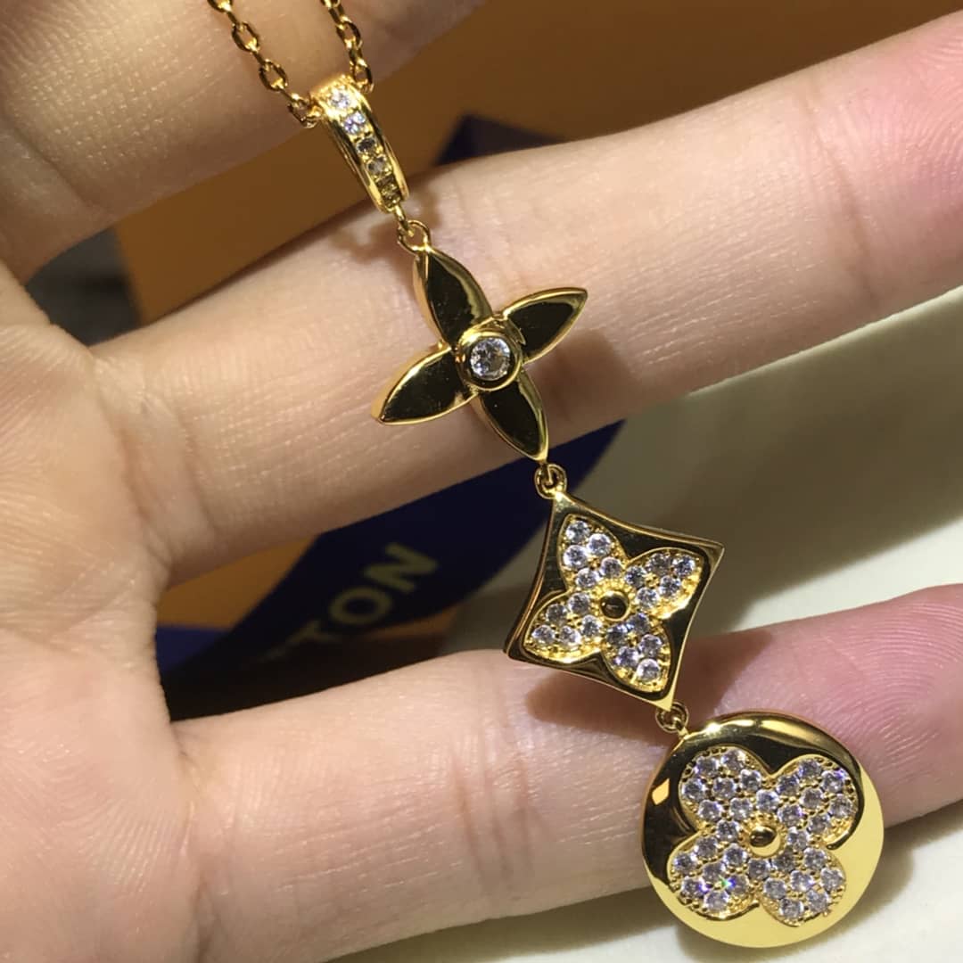Knockoff L0vis Vvtt0n Logo Necklace