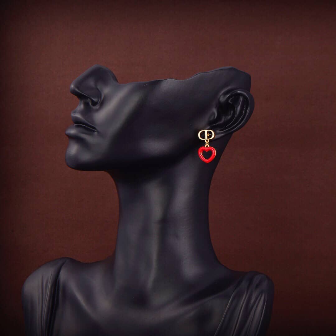 Knockoff Chr1st1an D10r Logo Earring