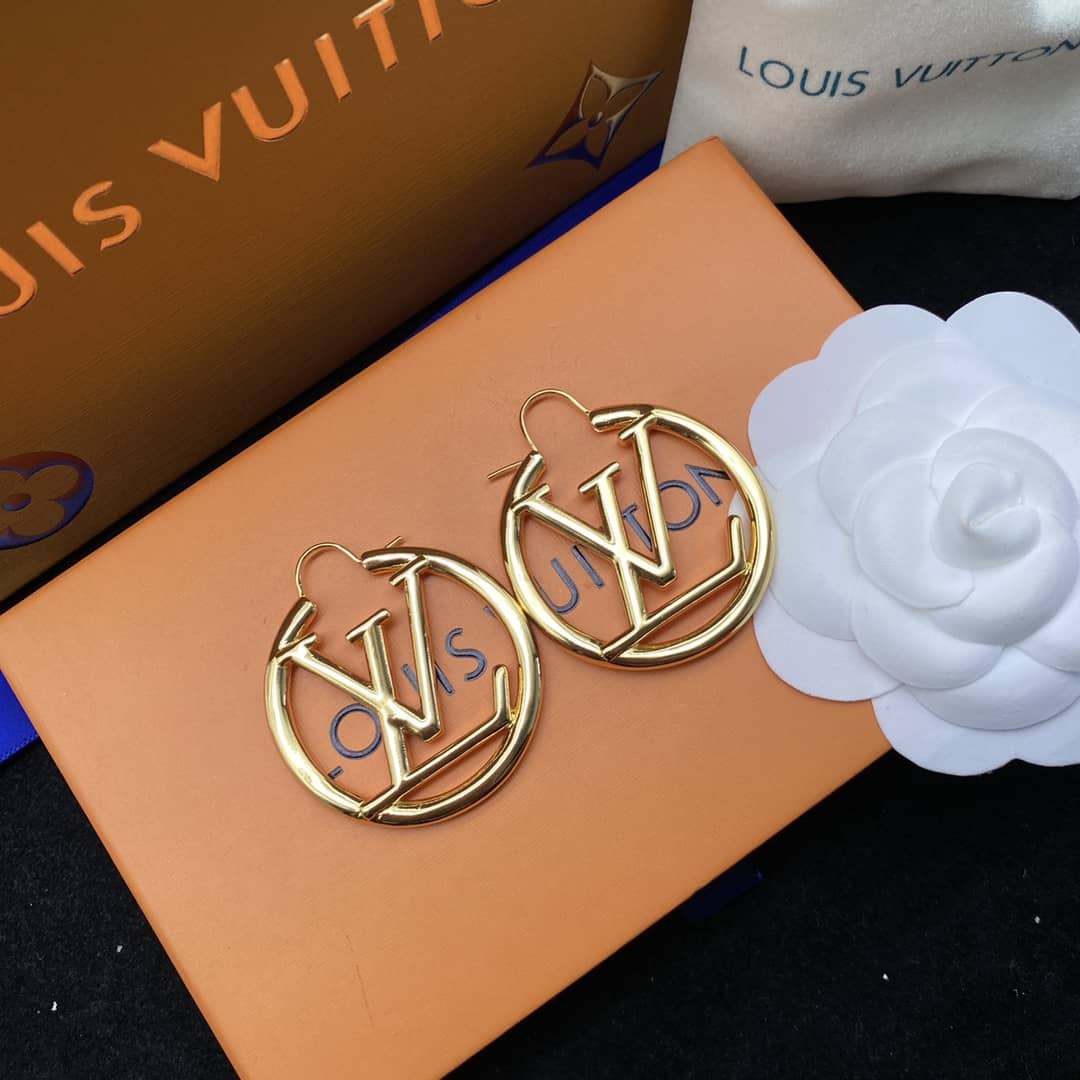 Knockoff L0vis Vvtt0n Logo Earring