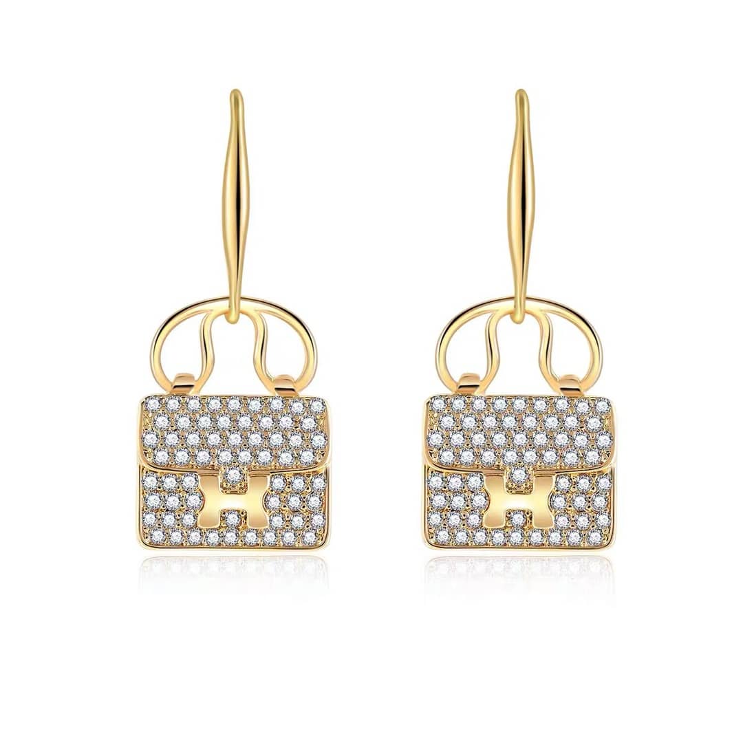 Knockoff H**me5 Logo Earring