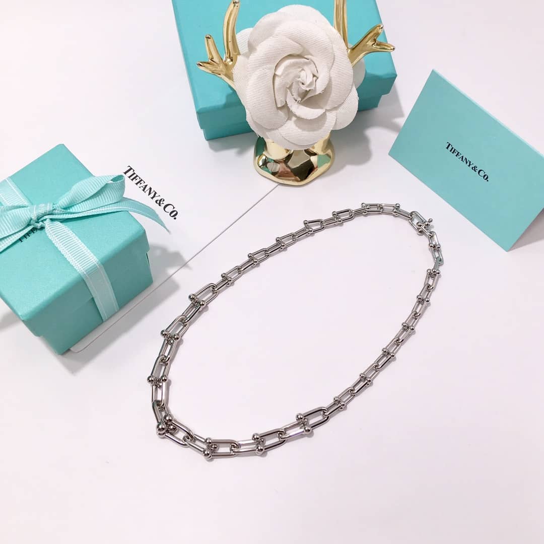 Fake T*f*ny Logo Necklace