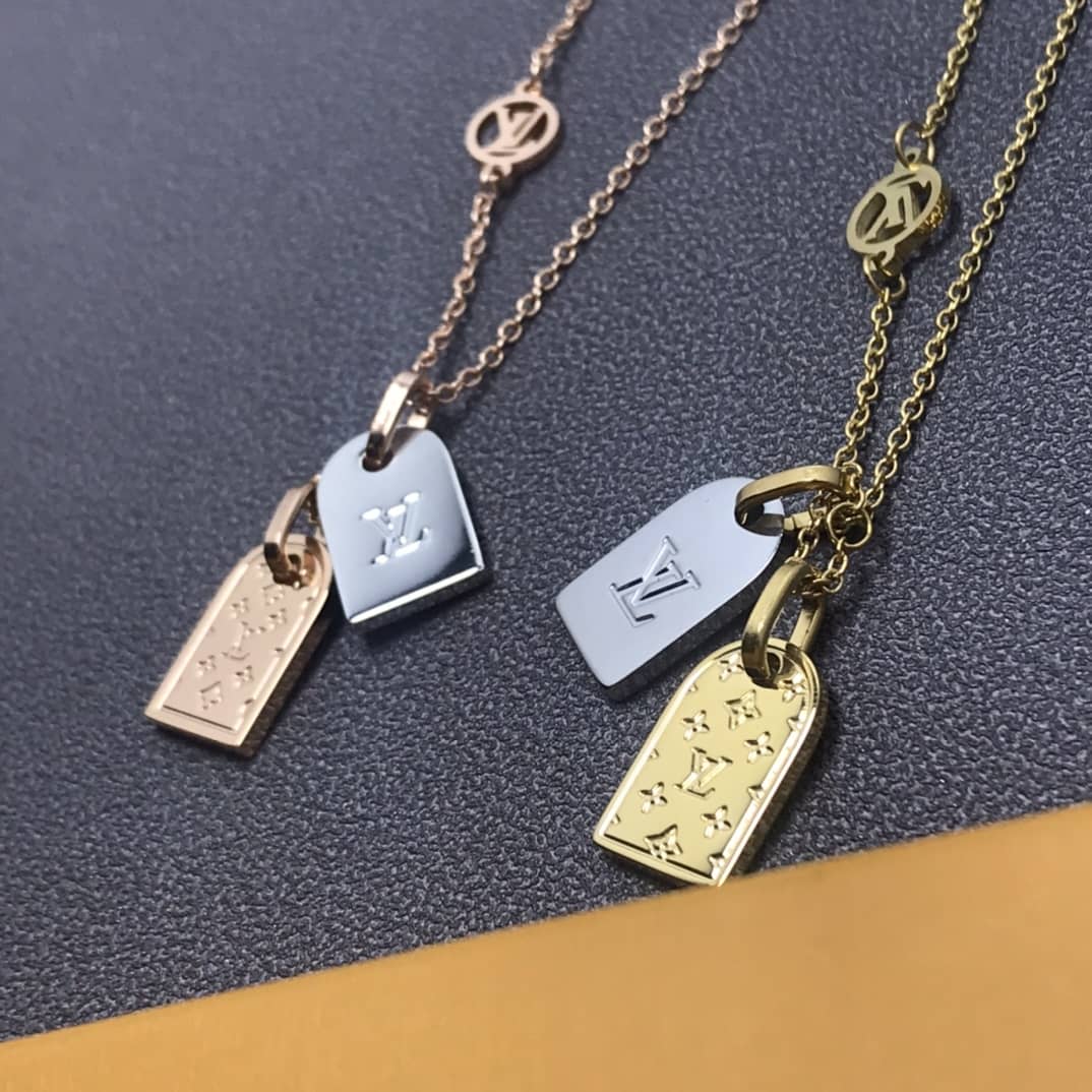Wholesale L0vis Vvtt0n Logo Necklace